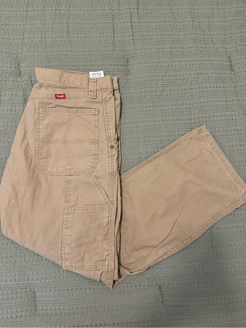 Wrangler Men's Tan Work Pants - Classic Utility Fit